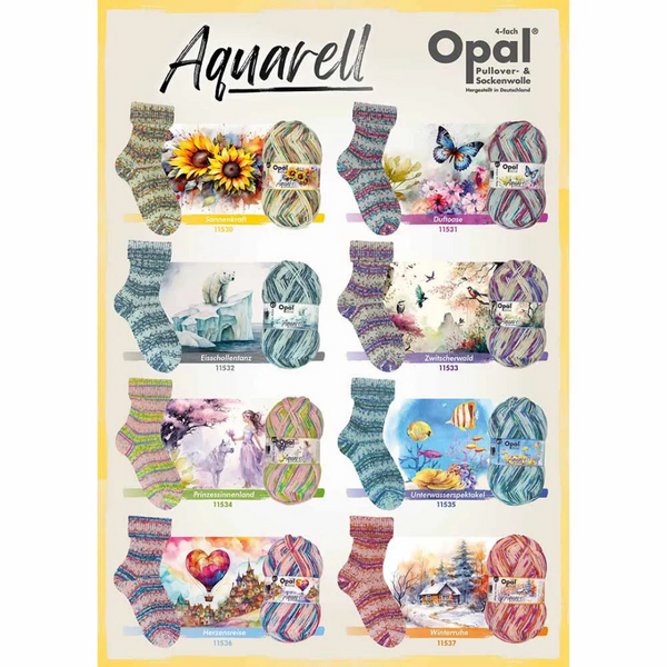 Opal Aquarell 4-ply 100g