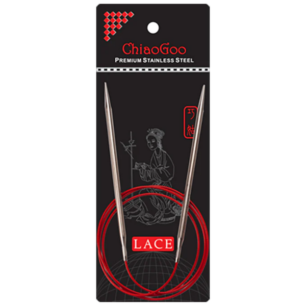 ChiaoGoo Circular Knitting Needle RED LACE 120-150 cm