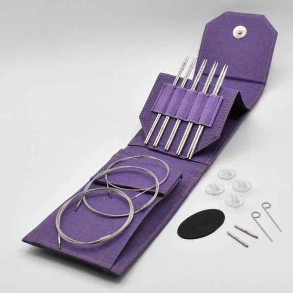 LYKKE Flight 13 cm (5") Mini Interchangeable Needle Set - Purple Case
