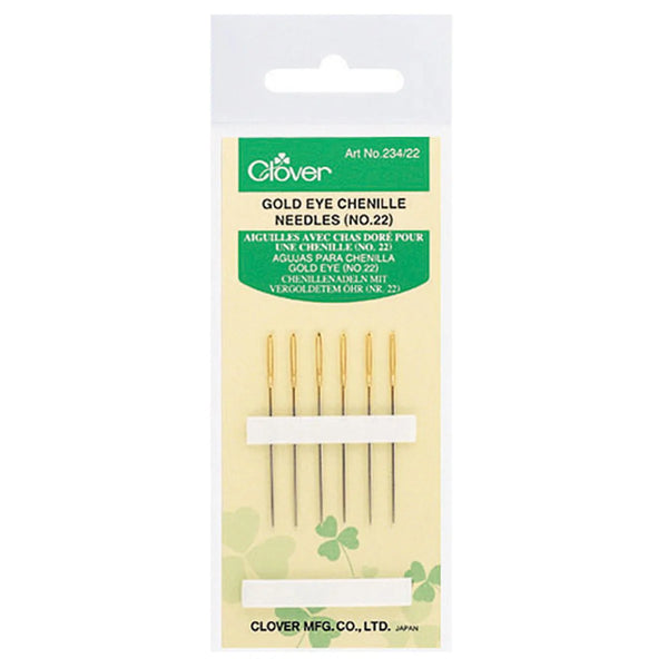 Clover Gold Eye Chenille Needles (No. 22)