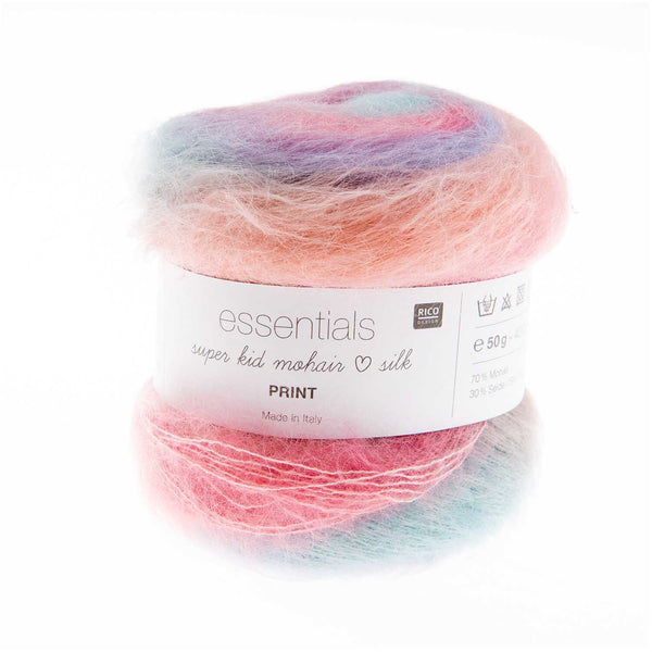 Rico Design Super Kid Mohair Loves Silk Print