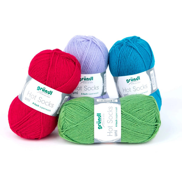 Gruendl Hot Socks Solid 4-ply 50g
