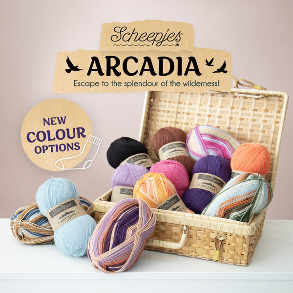 Scheepjes Arcadia Solid 4-ply 100g