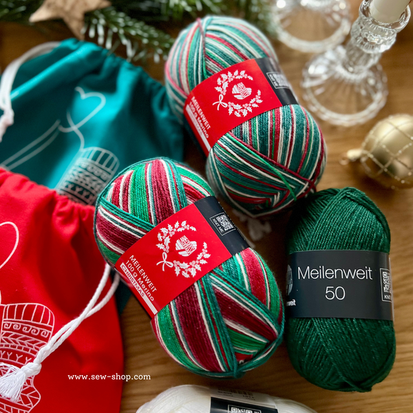Lana Grossa Meilenweit Merino CHRISTMAS 4-ply 100g