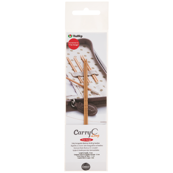 Tulip CarryC Long Fine Gauge Interchangeable Bamboo Knitting Needles