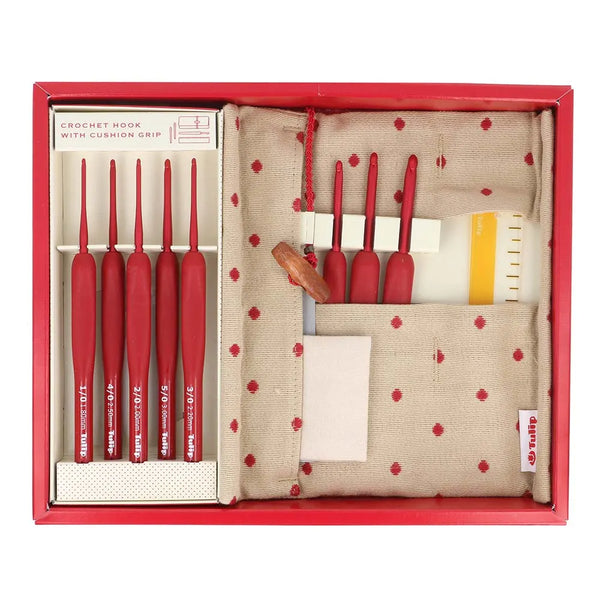 Tulip Etimo Red Crochet Hook Set 1,8 - 5,0 mm
