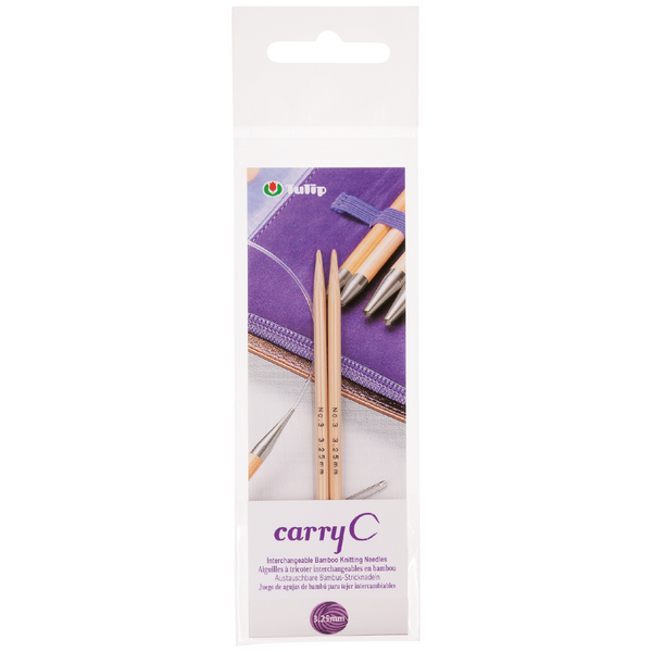 Tulip CarryC Interchangeable Bamboo Knitting Needles